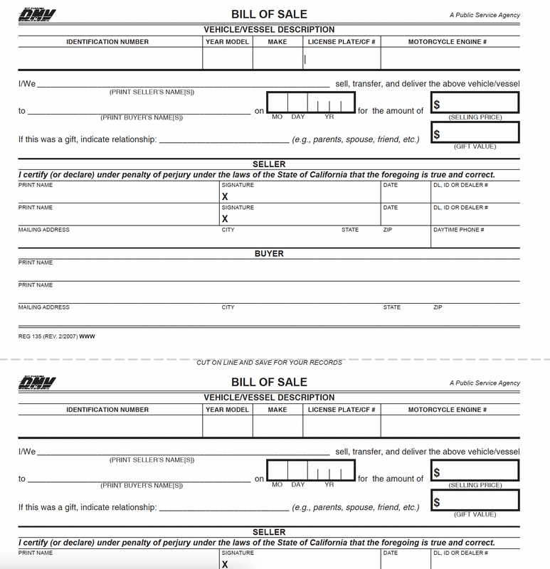 Trailer Receipt Layout